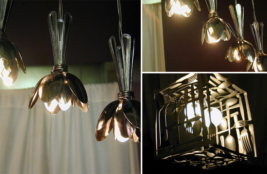 how to make lamps using recycled materials