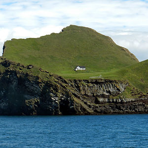 The Solitairy House Of Elliðaey Island, Iceland