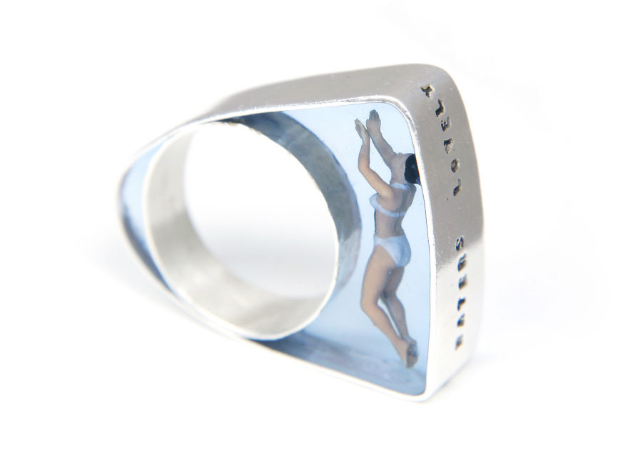 Swimmer Ring By Helen Noakes
