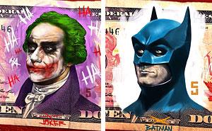  The Art On Money: I Turn U.S. Presidents Into Super Heroes And Villains