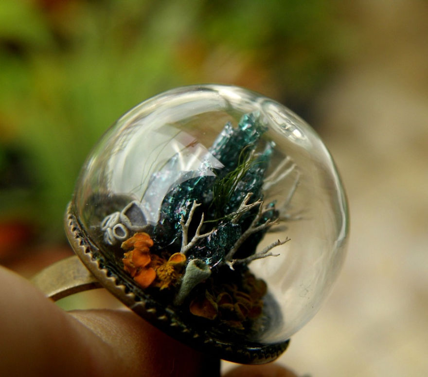 Forest Globe Ring