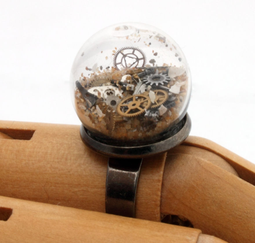 Steampunk Globe Ring
