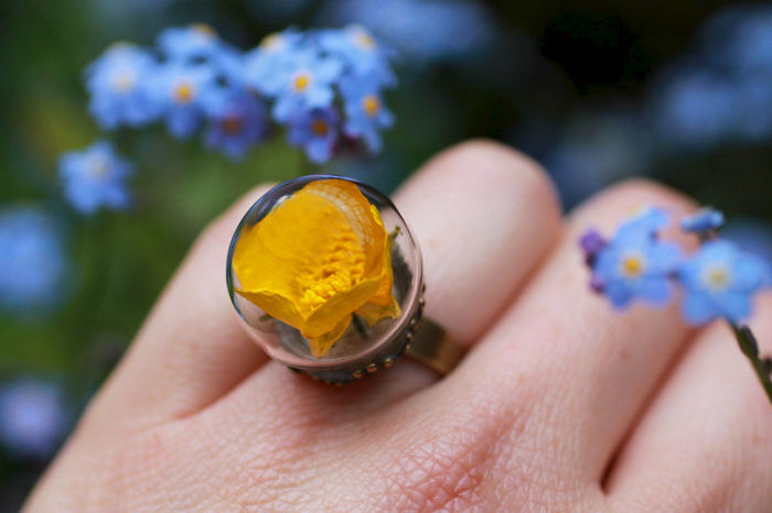 Real Flower Ring