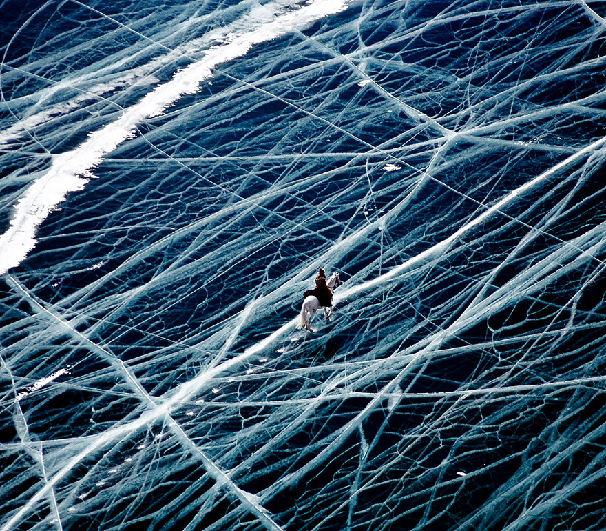 Ice Rider In Siberia, Russia