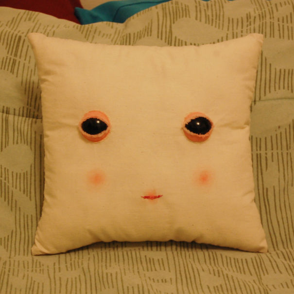 Creepy Face Pillow