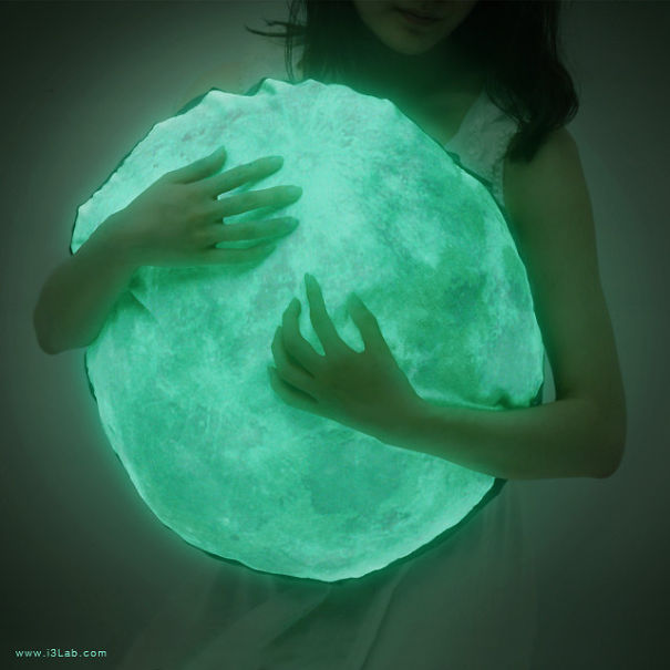 Glow In The Dark Moon Pillow