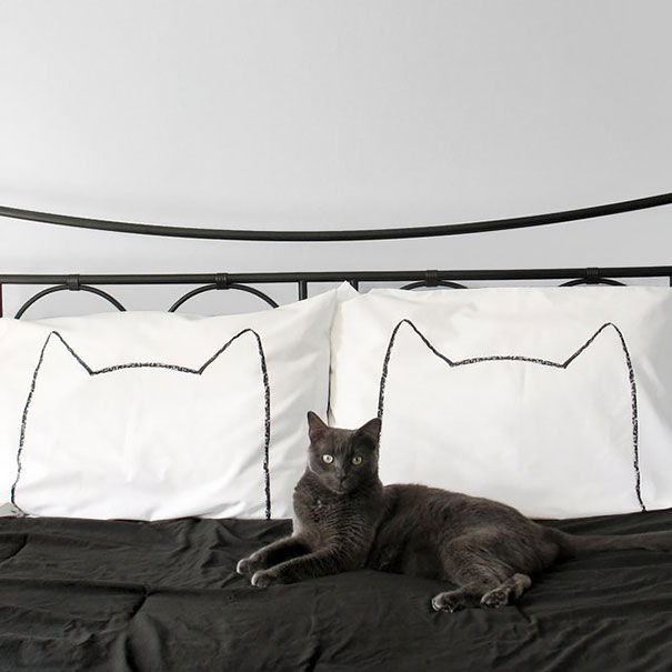 His And Hers Cat Nap Pillow Cases