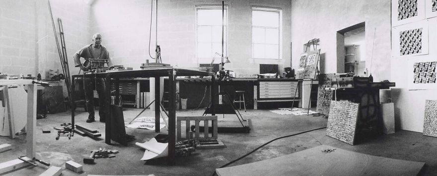 Jan Goossen In His Studio, Heusden, The Netherlands, 1992