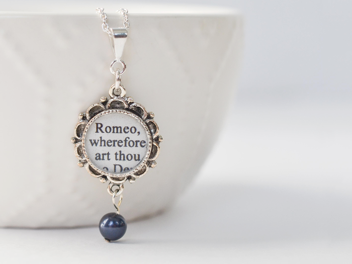 Romeo And Juliet Pearl Drop Necklace