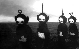 Teletubbies In Black & White Look Like A Horror Show