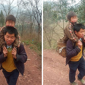 Father wearing dress