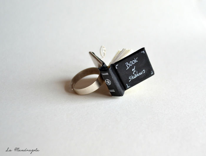 Book Of Shadows Miniature Ring.