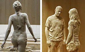 Incredibly Realistic Wood Sculptures Of People Hand-Carved By Peter Demetz