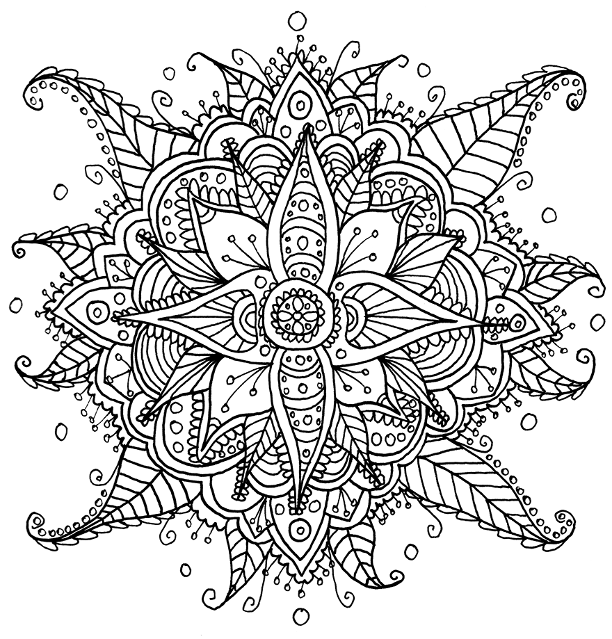 mandala coloring pages for adults free - photo #20