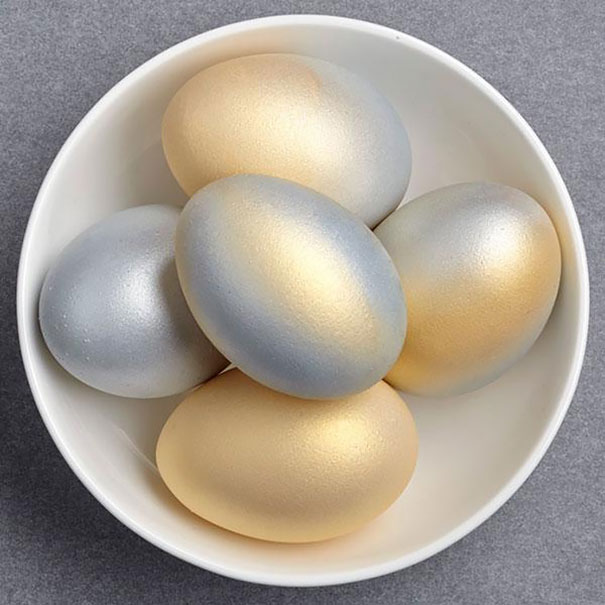 Metallic Easter Eggs