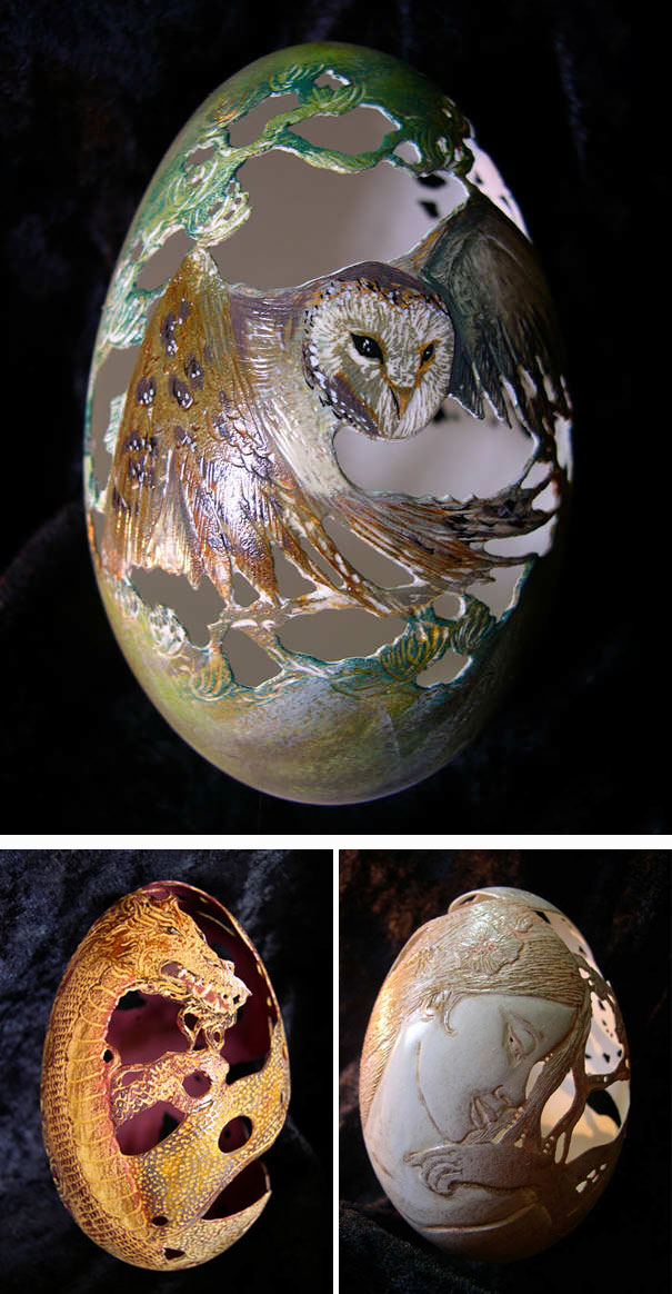 Eggshell Carvings