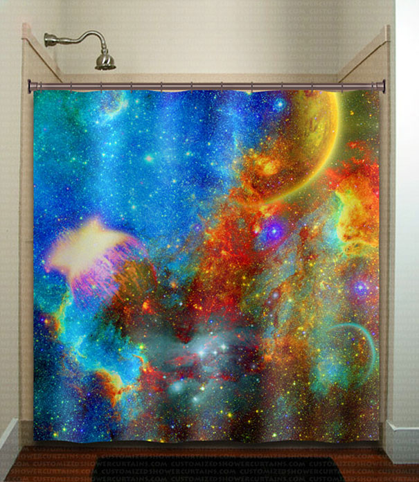 Nebula Galactic Shower Curtain