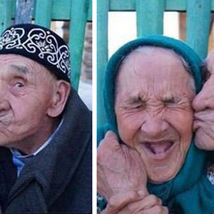 Old Russian Couple From Khalilov Village, Russia, Have Been Happily Married For 65 Years