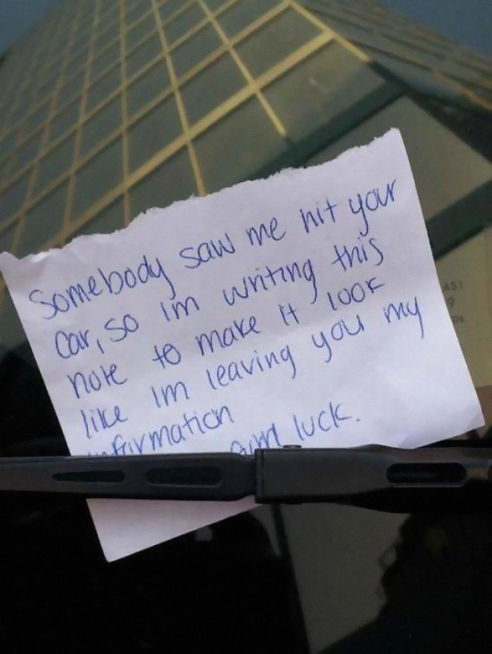 Saw This On Someone's Car Windshield