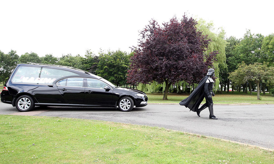 Darth Vader Leading A Funeral