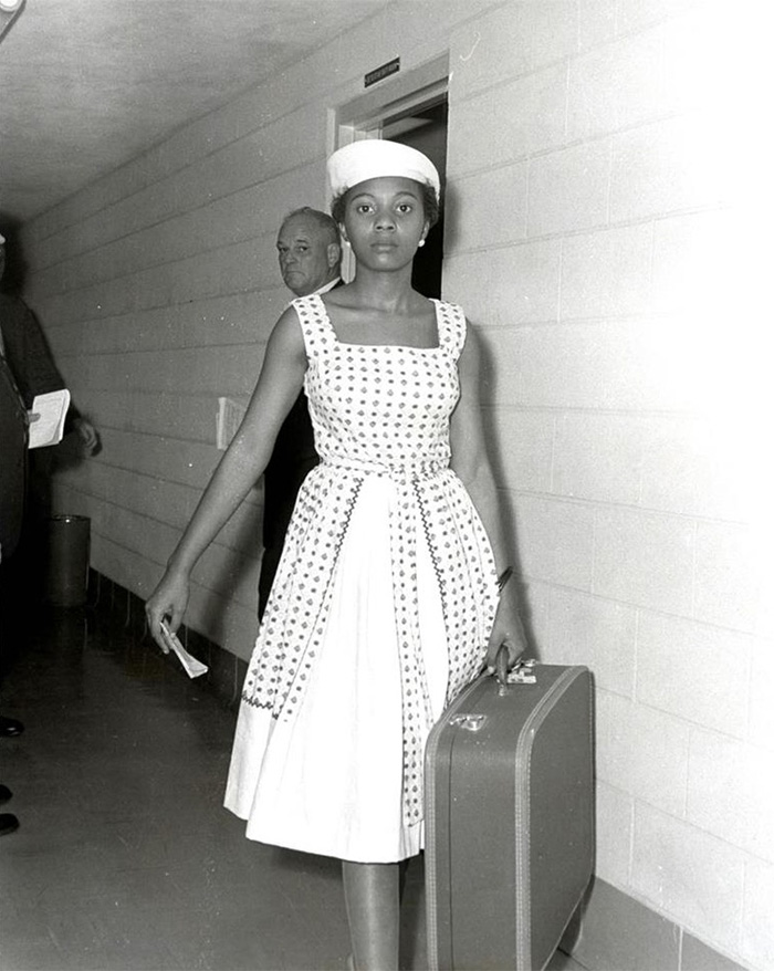 Voting Activist Annie Lumpkins At The Little Rock City Jail (10 July, 1961)
