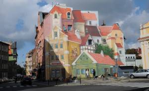 3D Mural In Poznan, Poland, Painted To Remember Historical Market District