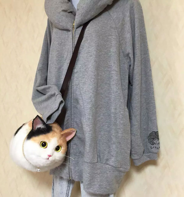 Torba w kształcie kota od Pico - nowy szał w Japonii. Cat bag by Pico - new craze in Japan.