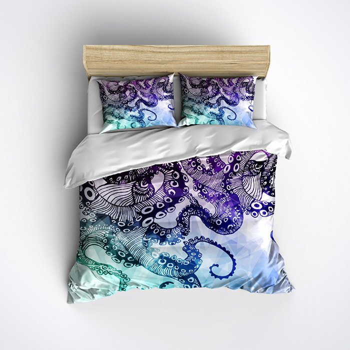 Octopus Duvet Cover And Pillow Cases