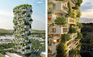 384ft-Tall Apartment Tower To Be World's First Building Covered In Evergreen Trees