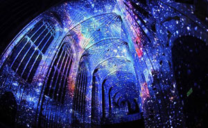 16th-Century Gothic Chapel Turned Into Starry Night Sky