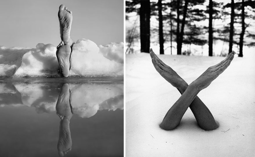 Artists Uses His Own Naked Body To Create Surreal 