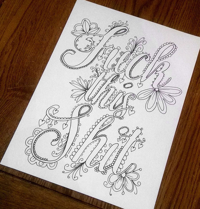 swear word coloring book pages - photo #4