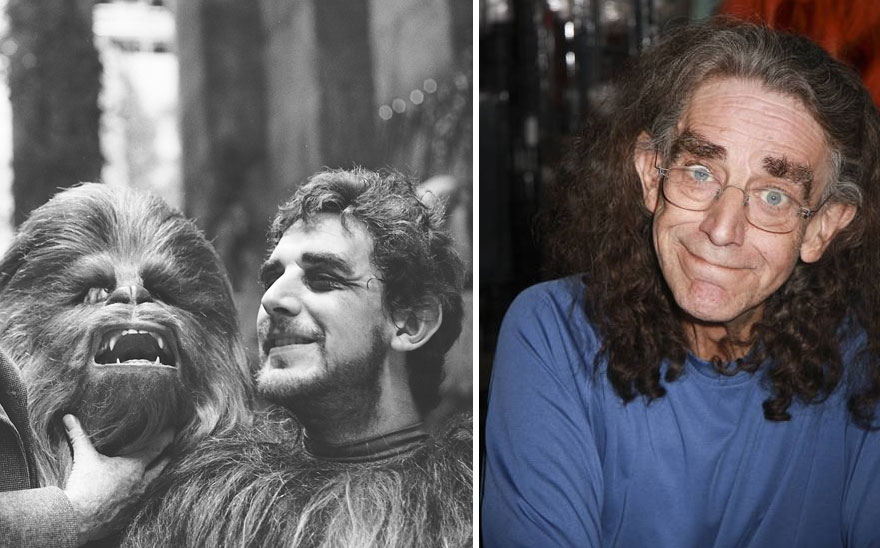 Peter Mayhew - Chewbacca, 1977 și 2015