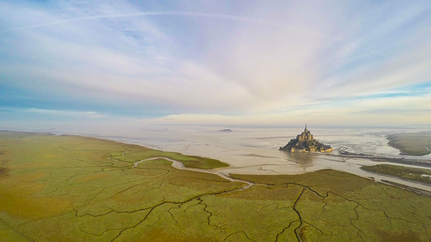 Mont Saint Michel, Normandia, Franța