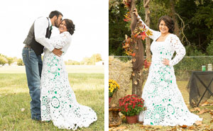 Bride Spends 8 Months Crocheting Her Own $70 Wedding Dress, And It Looks Like A Million Dollars
