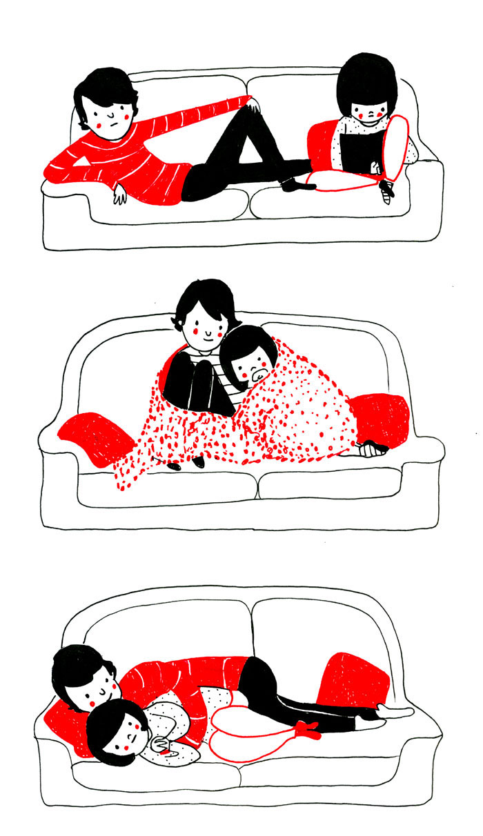 These illustrations show the reality of true love.