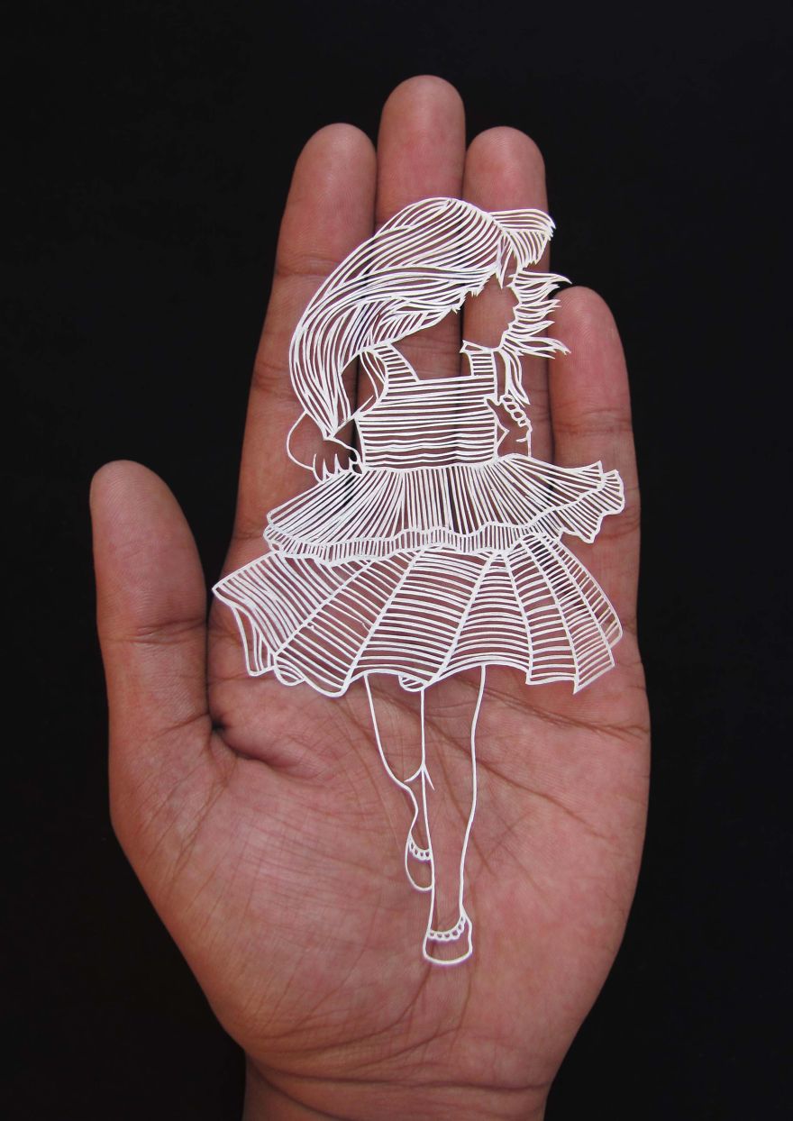 Parth Kothekar impresionantes obras de papel cortado paper cut