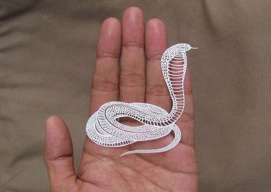 Parth Kothekar impresionantes obras de papel cortado paper cut