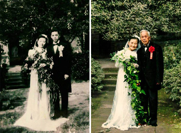 cuplu sarbatoreste 70 de ani de casatorie