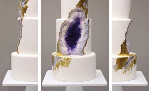 Amethyst Wedding Cake Whose Baker Was Clearly Under A Lot Of Pressure