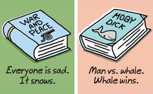 Extremely Shortened Versions of Classic Books For Lazy People