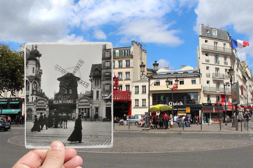 image i combined old and new photos of paris to bring history to life 11 880