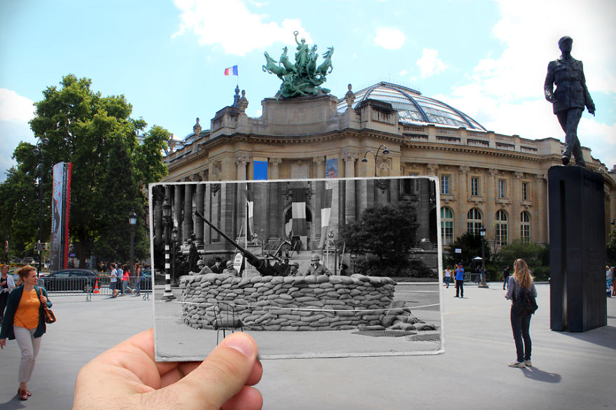 image i combined old and new photos of paris to bring history to life 12 880