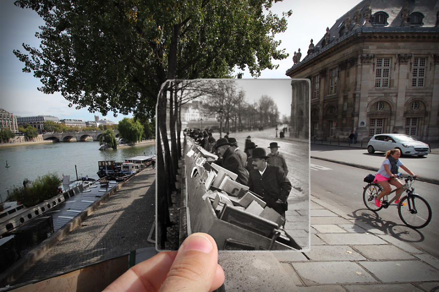 image i combined old and new photos of paris to bring history to life 16 880
