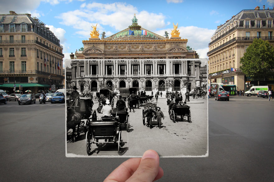 image i combined old and new photos of paris to bring history to life 5 880