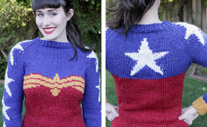 Knitted Wonder Woman Sweater That'll Make You Look Super