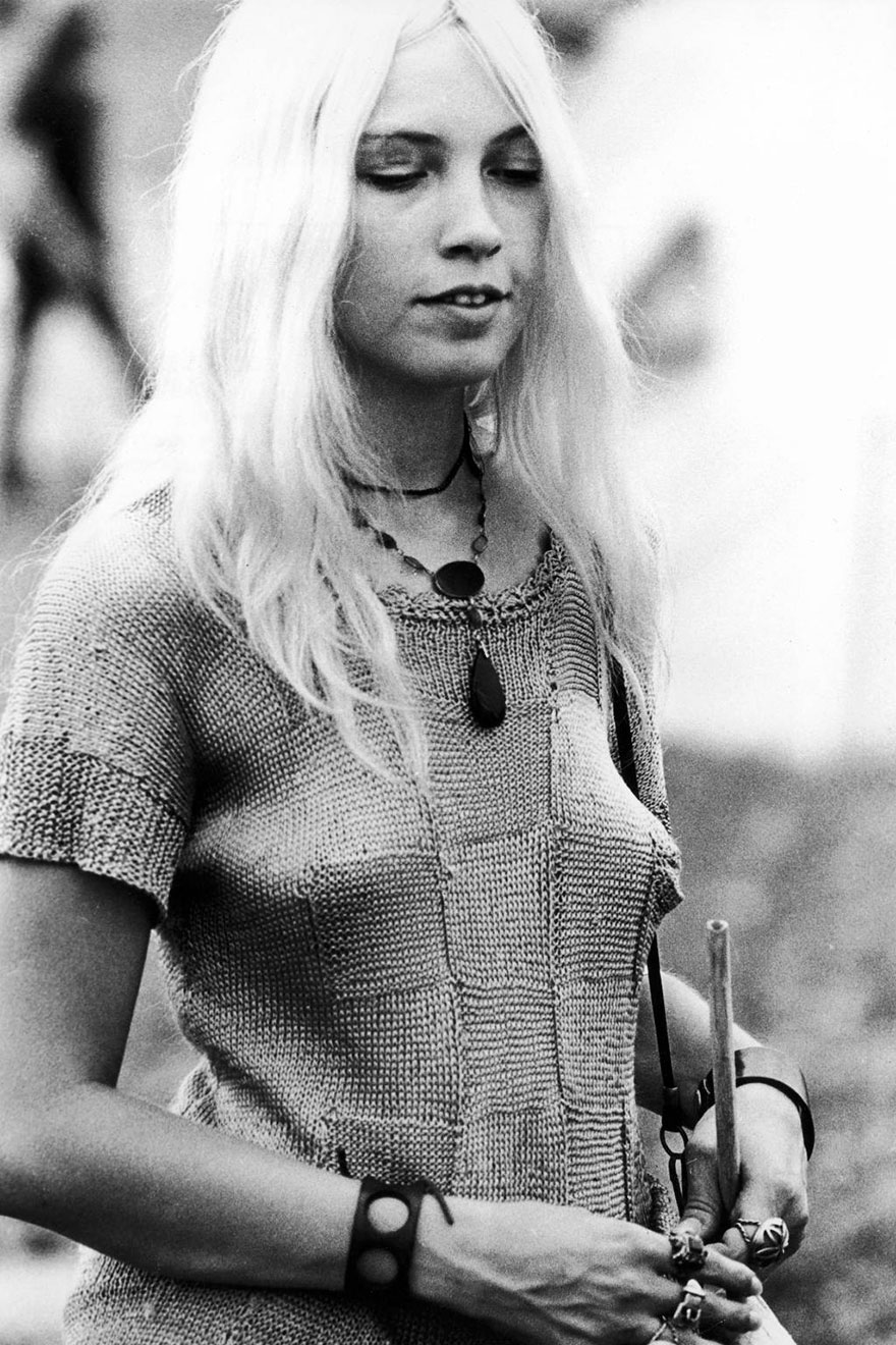 A Young Woman At The Woodstock Music Festival