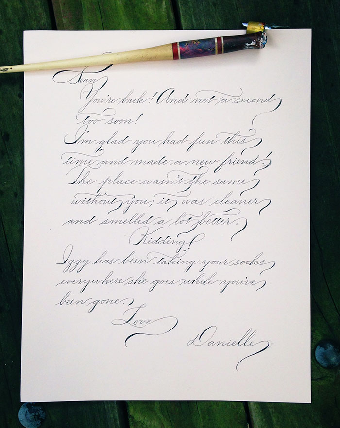 Kaligrafia - sztuka starannego i estetycznego pisania. Calligraphy - perfect handwriting.