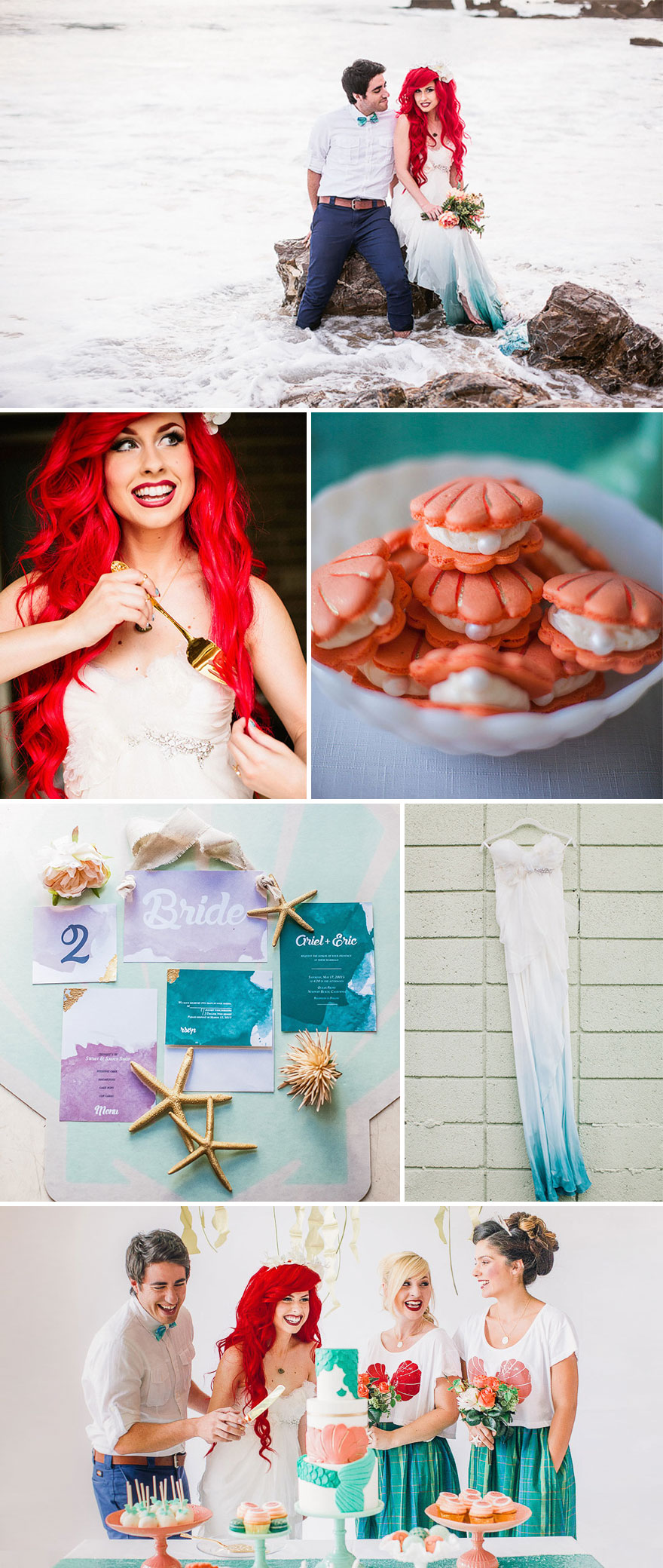 Little Mermaid Themed Wedding