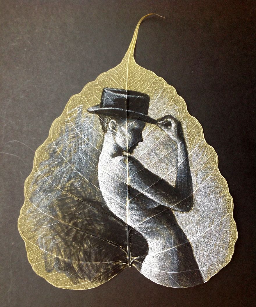 Sandesh Rangnekar |Peepal Leaves Painter